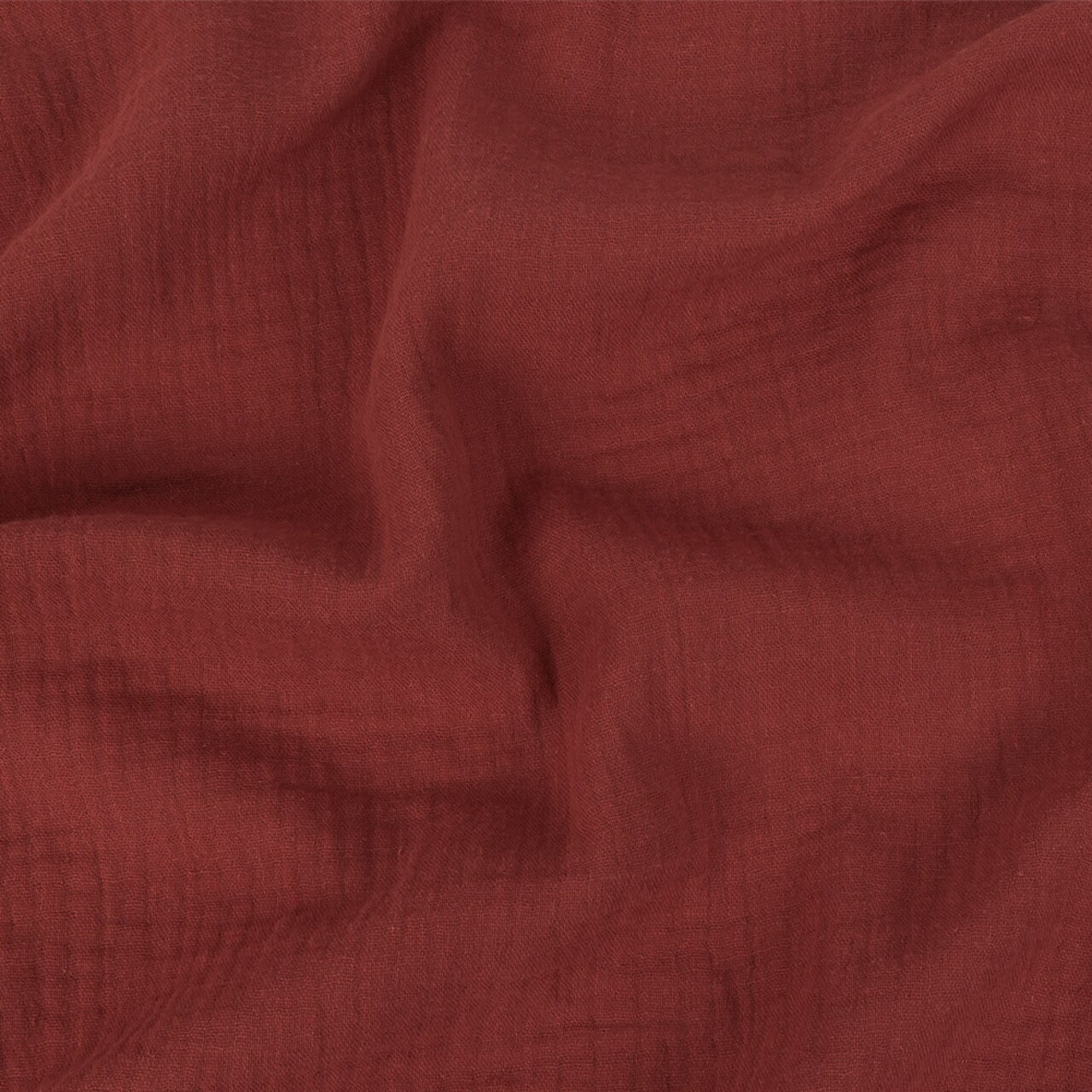 1 Yard Rosewood Double Cotton Gauze Fabric Lightweight Soft Breathable Summer Material 50 inch Width